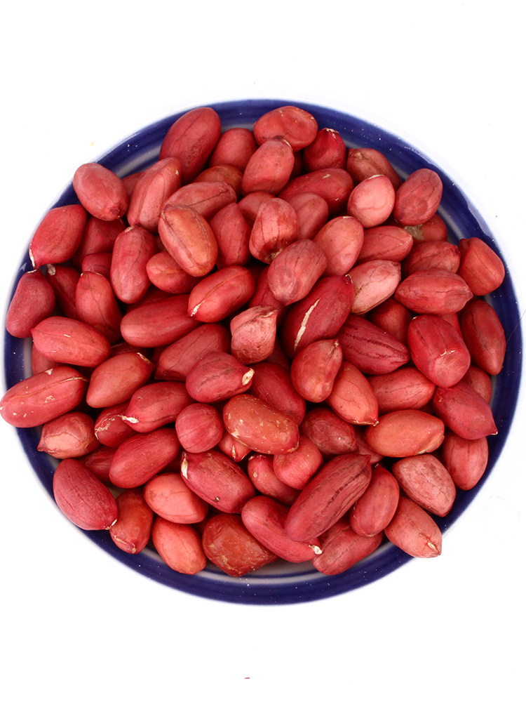 东北红衣生花生米500g黑龙江四粒红花生仁新鲜红皮不带壳生的新货券之