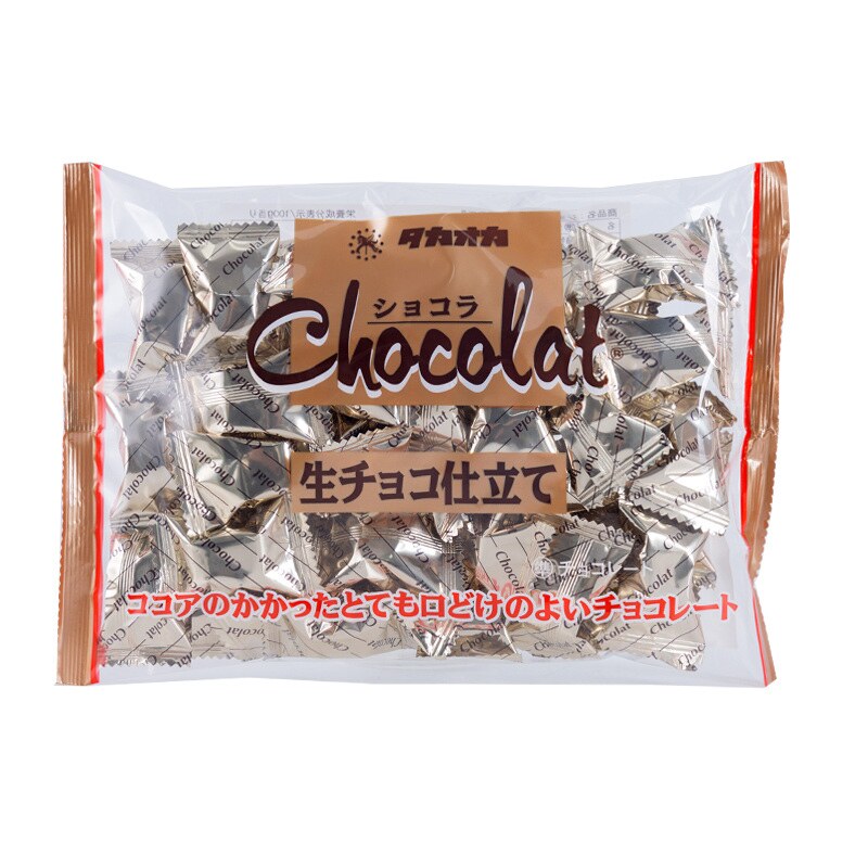 日本chocolat高岗高冈生巧克力原味172g袋装包邮22年巧克力制品