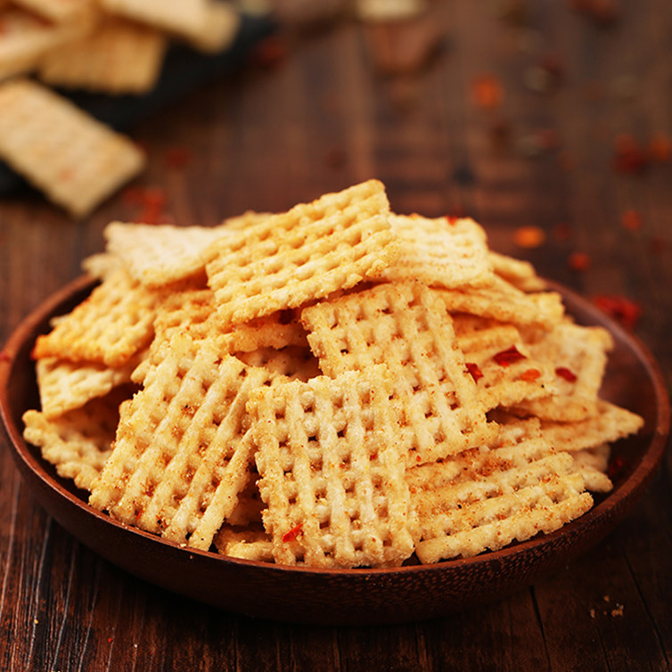 创味工坊 大米锅巴袋装108g*6袋香辣味 网红零食夜宵充饥网红小吃