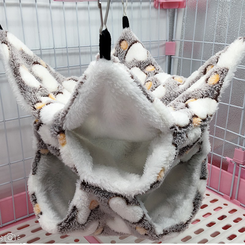 吊床仓鼠蜜袋花枝三层保暖悬挂式松鼠吊床