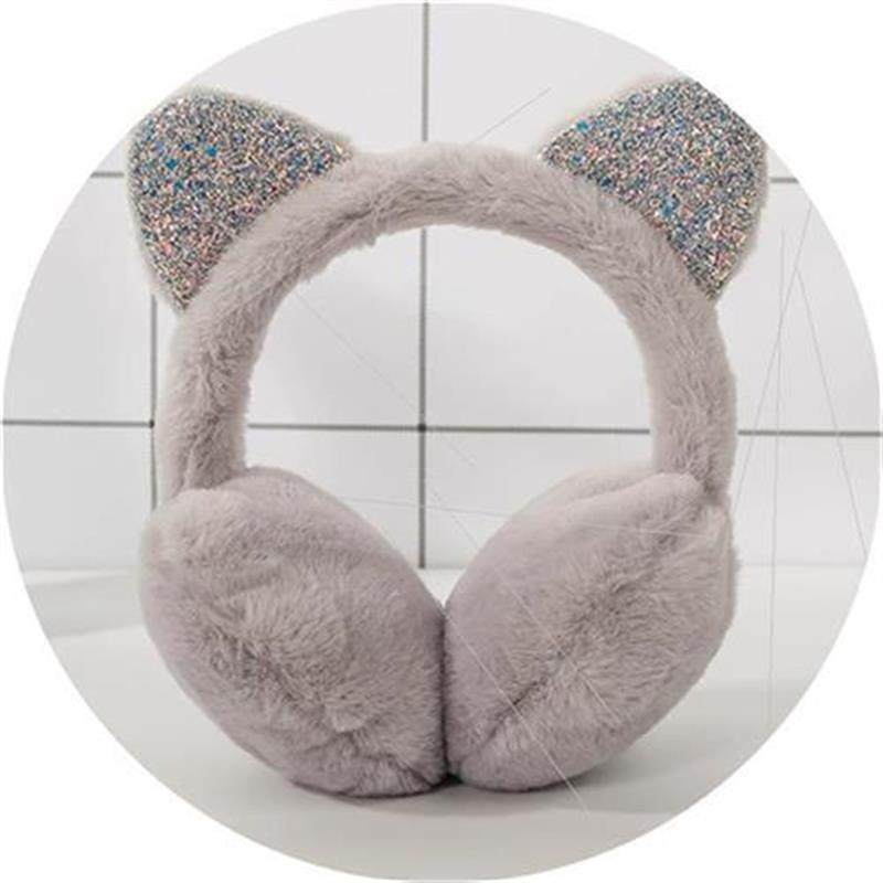 i护耳罩耳套g保暖女挂耳包耳捂耳暖g冬季g卡通猫耳朵耳罩韩版可爱 - d