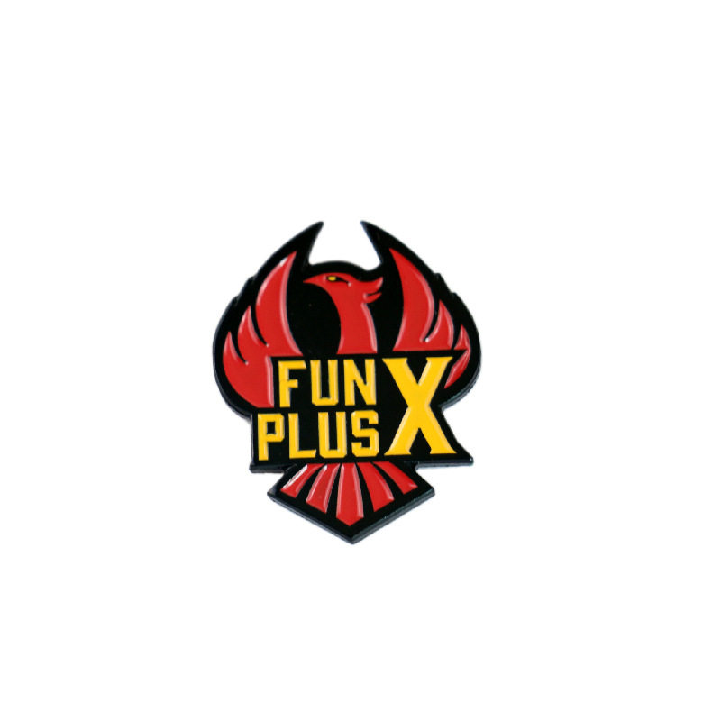 英雄联盟fpx战队胸针 funplusphoenix卡通金属徽章 书包装 饰别针