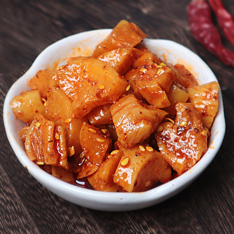 四川农家自制香辣萝卜2瓶540g(热品库)