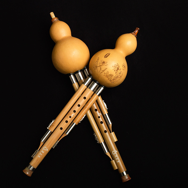 乐器葫芦初学调降专业演奏型儿童云南天然紫竹葫芦丝