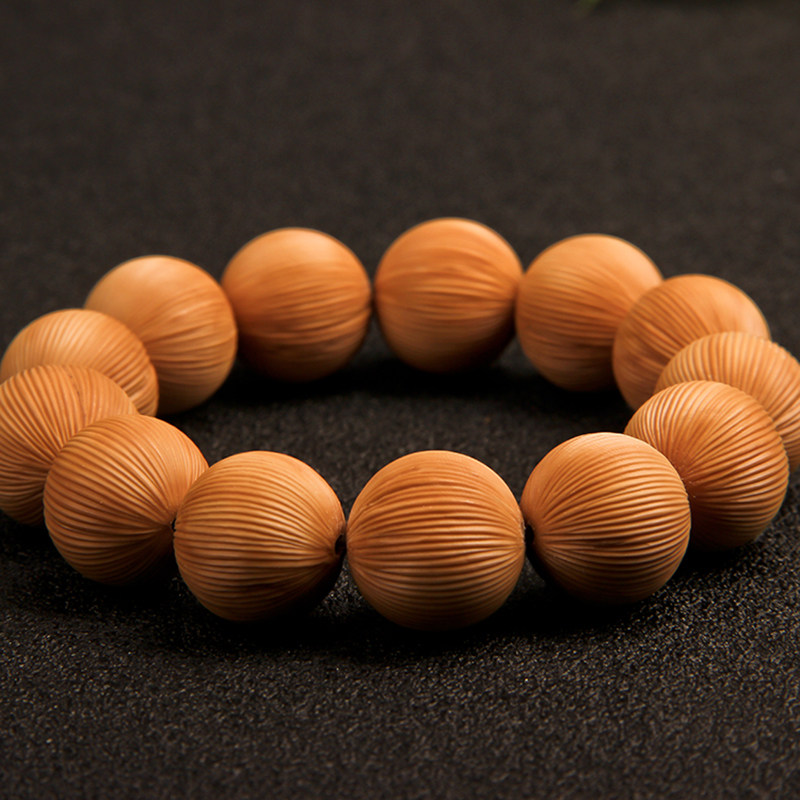 美国金丝金丝猴猴头核桃手串拉丝文玩小核桃正圆佛珠