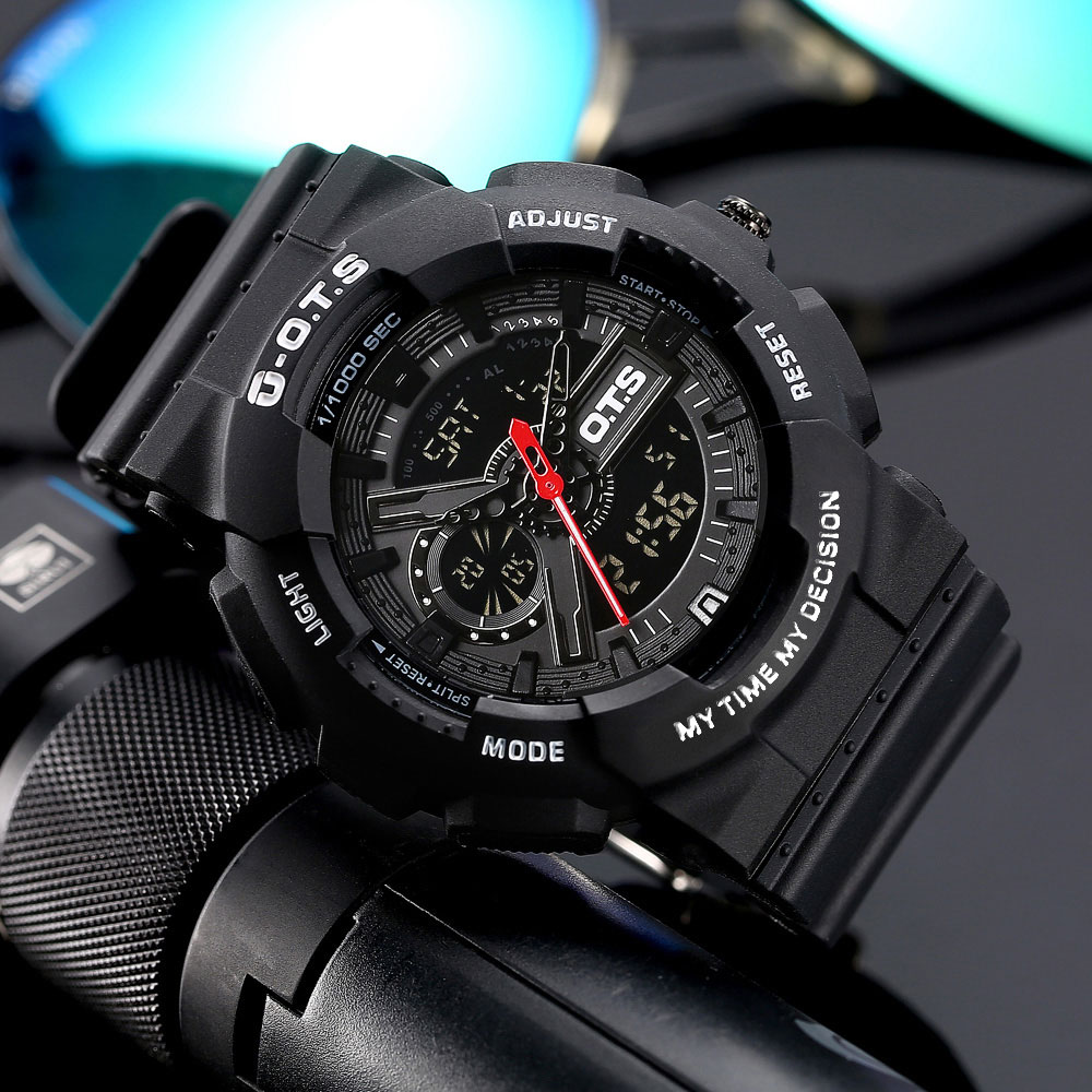 手表ots男学生机械潮流防水初高中高中生多功能运动国产腕表