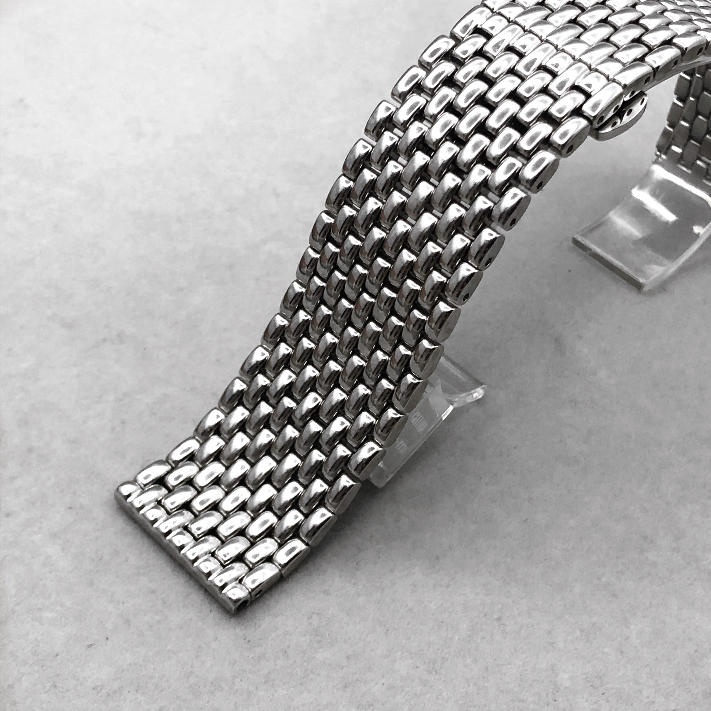 梦诗纯表行适配阿玛尼手表表带实心钢带九珠男士表链24mm