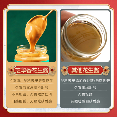 芝华香无添加纯芝麻酱130g*2瓶功效与作用/价格/好不好/哪里买/效果