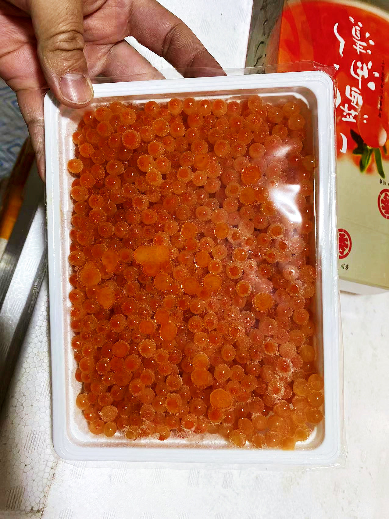 日本原装川秀青森岩手产鲑鱼籽三文鱼籽500g盒新司刺身专用即食