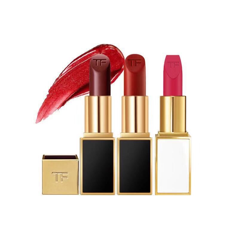 tf口红黑金管白管红樱桃哑光滋润保湿唇膏151680100番茄红