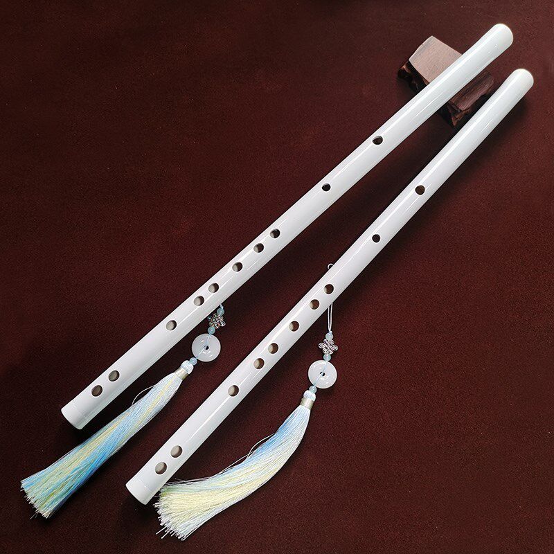 笛子玉笛古风白玉学生汉服白色长笛初学者横笛笛子