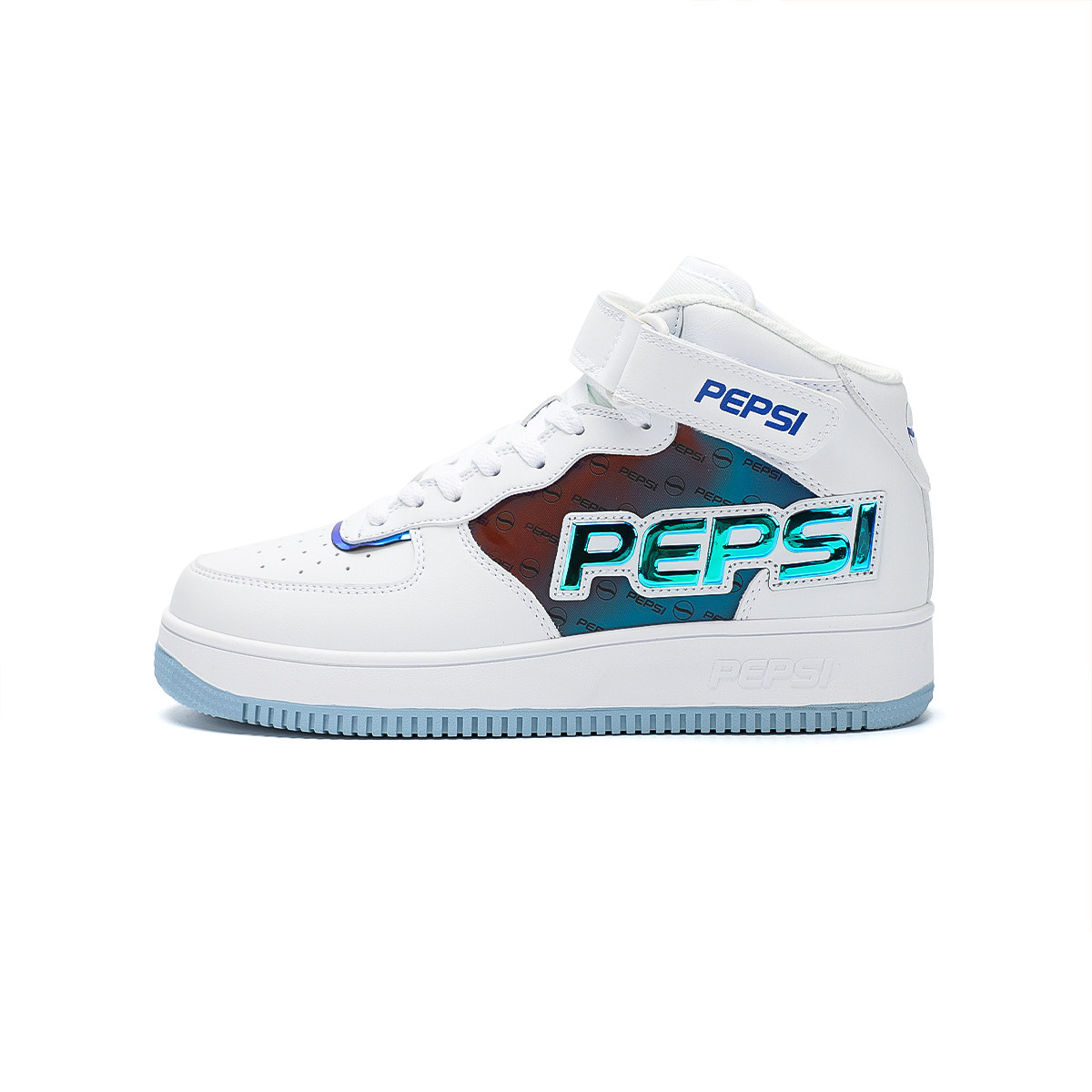 pepsi百事高帮白空军板鞋男士休闲男鞋春秋鞋子休闲板鞋