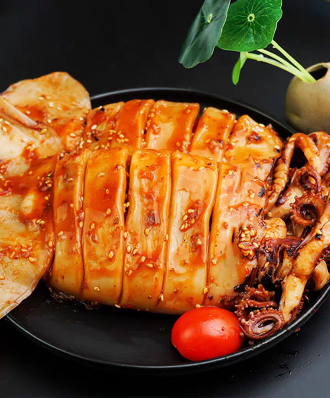 鱿鱼香辣袋装即食鲜活麻辣爆头铁板网红红大即食鱼零食