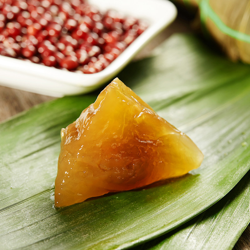 七星裹皇豆沙西米水晶粽子老肇庆手工粽子广式特产迷你粽50g6只