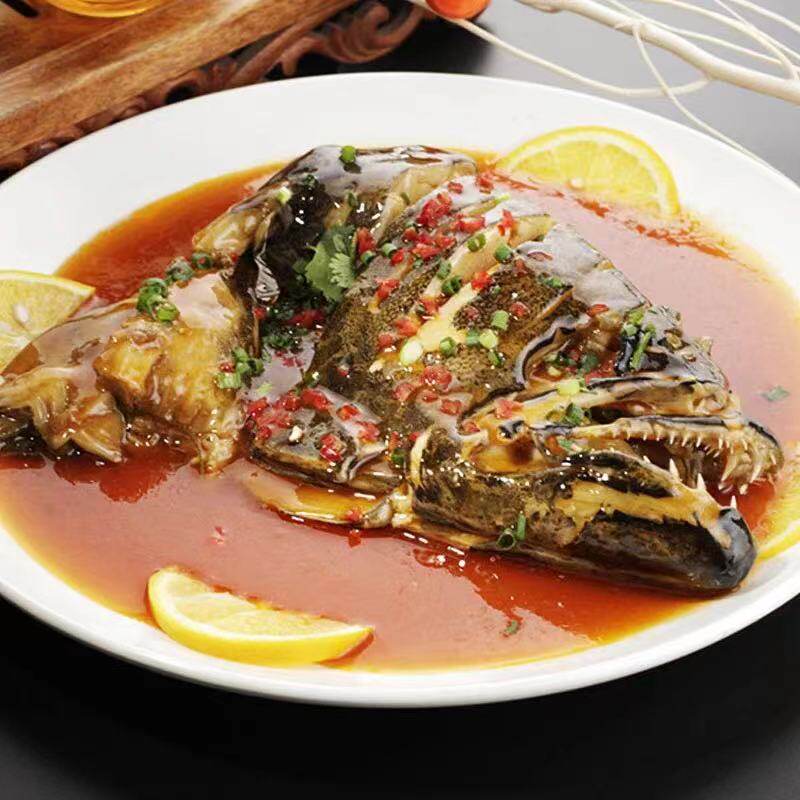 鱼头深海新鲜4斤8只冷冻半成品大头海鲜水产鲽鱼