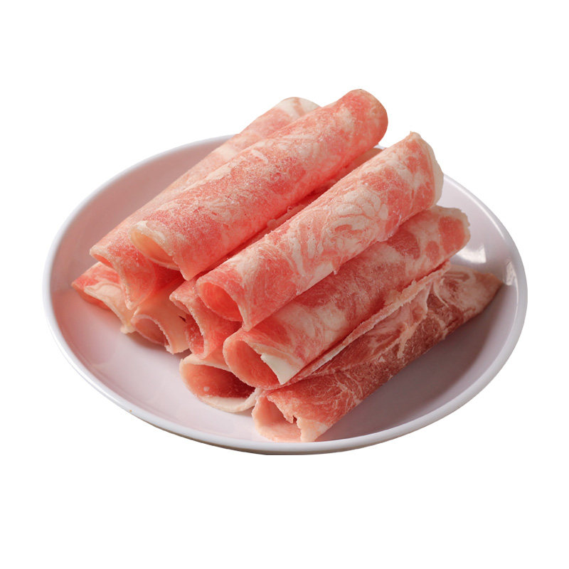 浩渔郎新鲜厚切肥羊肉片火锅雪花肥羊卷5斤
