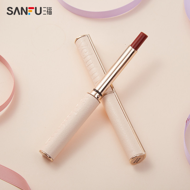 三福洛丽莲娜奶油绒雾细管口红唇部妆容用品唇膏