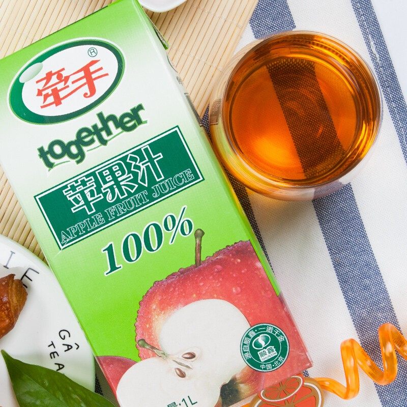 浓缩还原饮料苹果汁1lx4盒