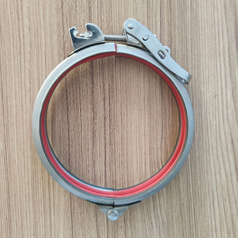 不锈钢快速卡箍管夹强力抱箍风管翻边镀锌快捷管夹