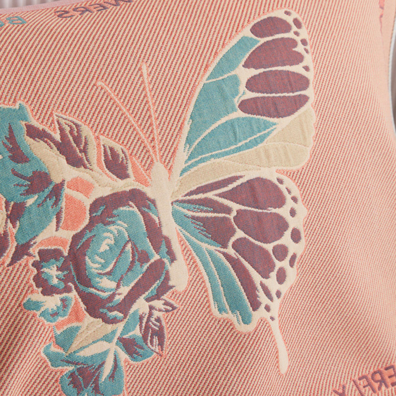 卡通纯棉色织提花枕巾一对全棉50x80成人家用枕巾