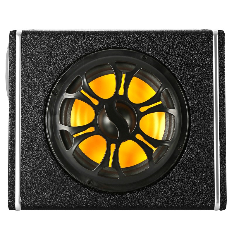 车载蓝牙音箱低音炮大功率超重重低音超薄12v24v车用音响小体积