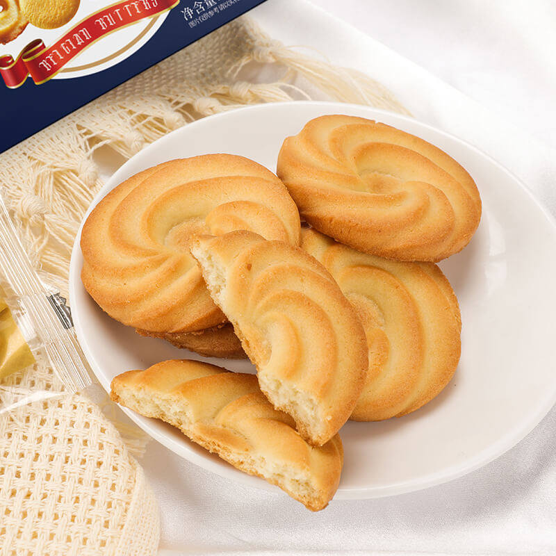 【野铺子】猫村奶香原味曲奇饼56g*12盒