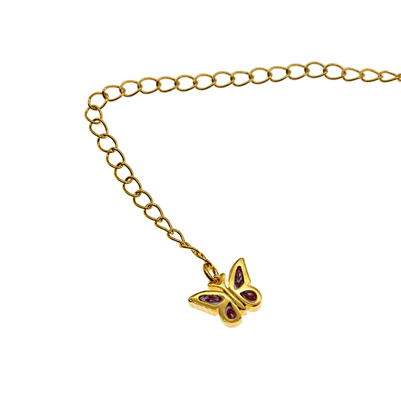 stugazi金粉粉蝴蝶白松石松石项链项链