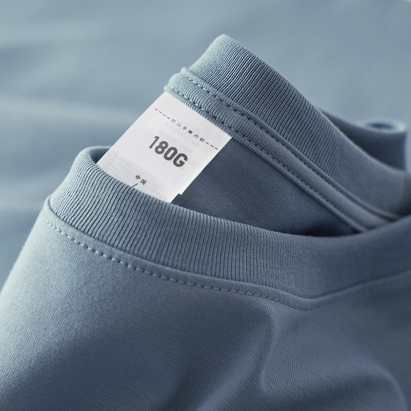 男人应该有件好t恤 180g长绒纯棉短袖男纯色体恤不挑身材的版型