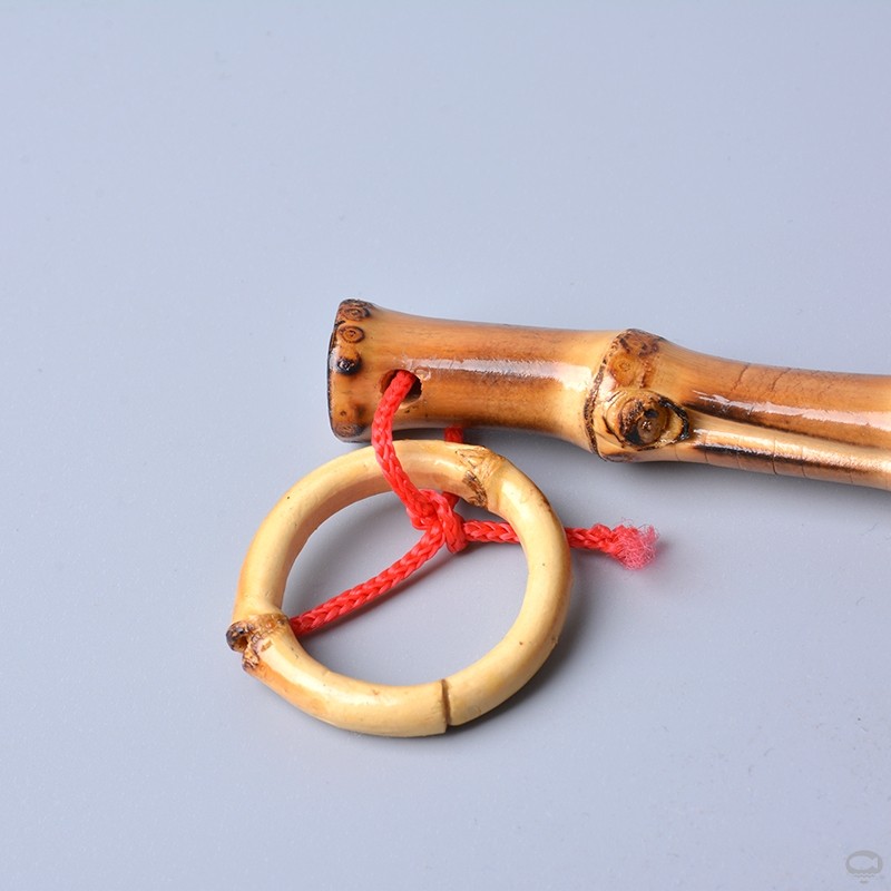 竹鞭教鞭毛竹竹根把玩文玩实心戒鞭罗汉瑜伽竹编