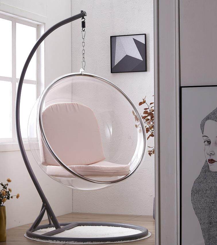 室内网红玻璃透明泡泡北欧悬挂吊椅亚克力吊篮吊篮