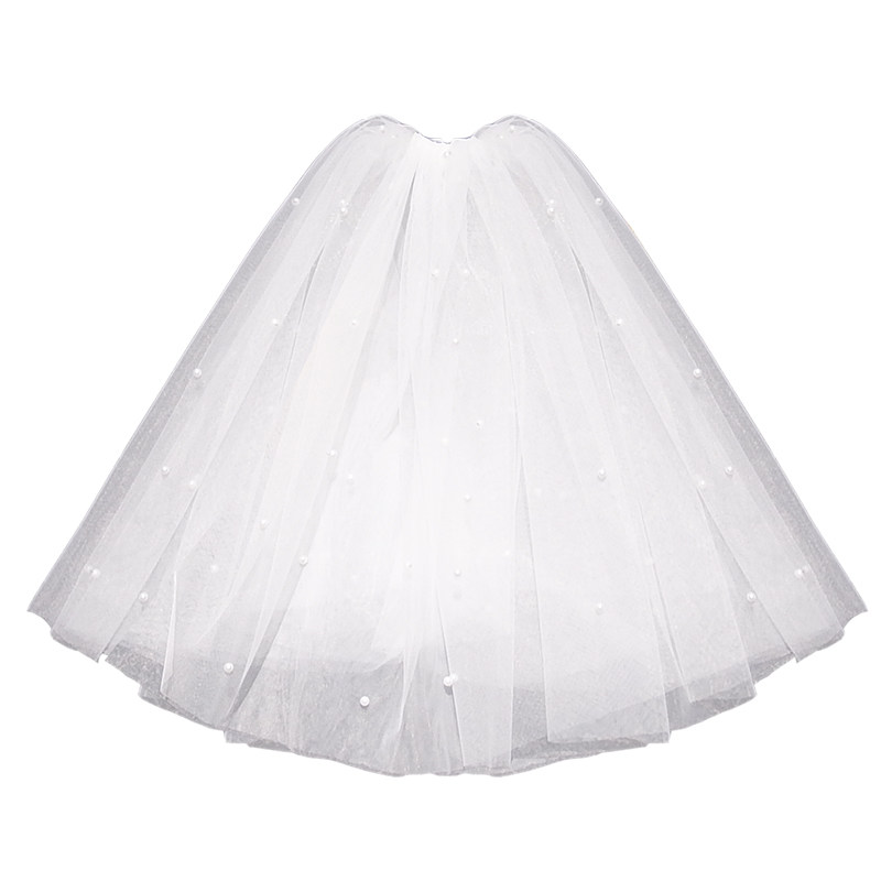 求婚头纱新娘领证头饰超仙拍照道具白色头纱女头纱