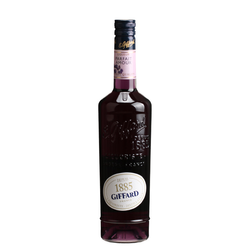 吉发发得花香香味利口酒giffardparfaitamour鸡尾酒力娇力娇酒