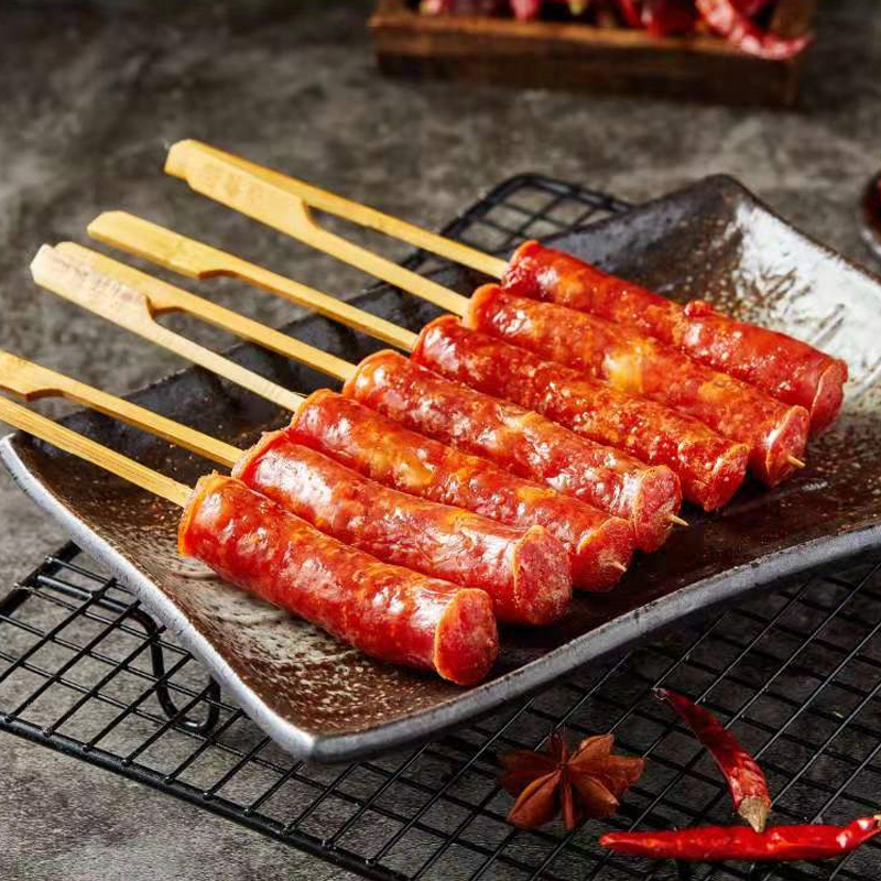 商用正宗老长长沙开花香肠猪肉烧烤油炸整箱香肠