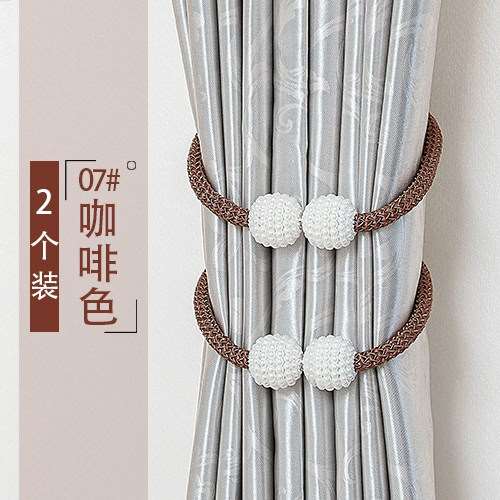 窗帘装饰配件小饰品帘窗磁吸帘2021年新款轻奢束w窗扣扣绑带器