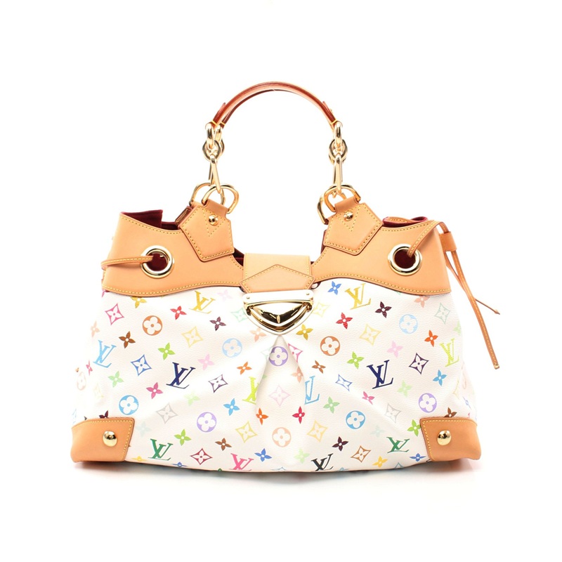 lv路易威登abursula老花多彩彩色手提包787231reclo中古通用款女包