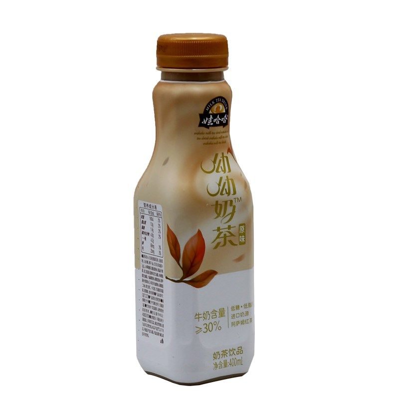 娃哈哈哟哟奶茶低糖低脂原味桂花400ml15瓶整箱含乳饮料