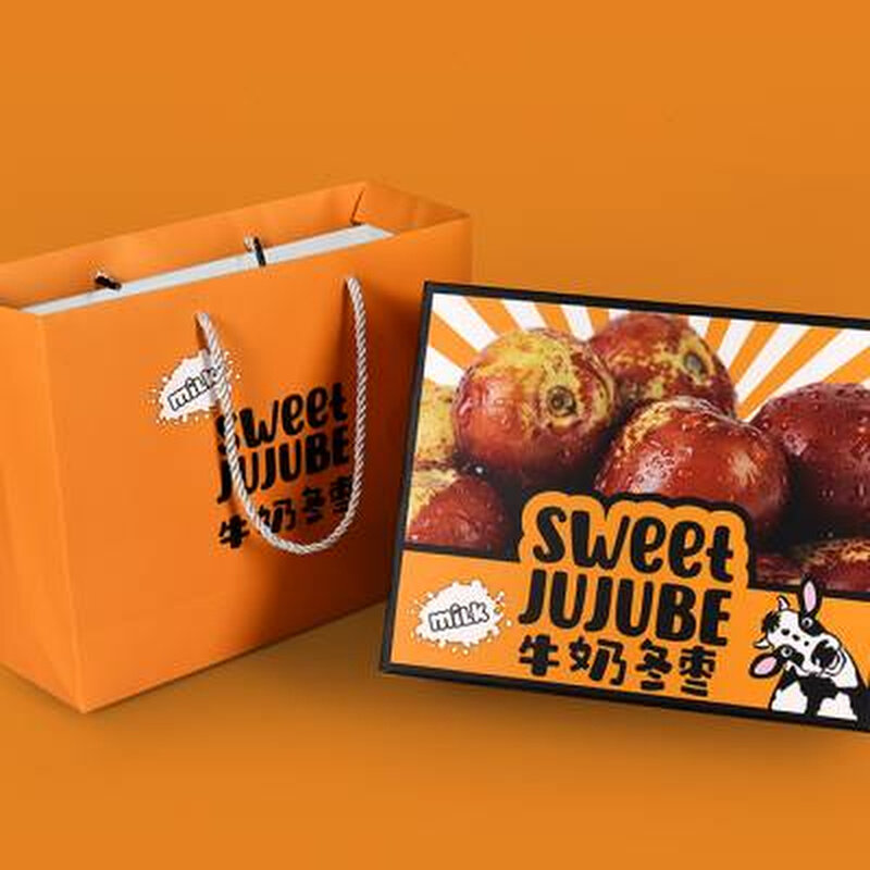 新款大荔冬枣礼盒包装盒盒子5斤沾化脆甜红枣礼品盒