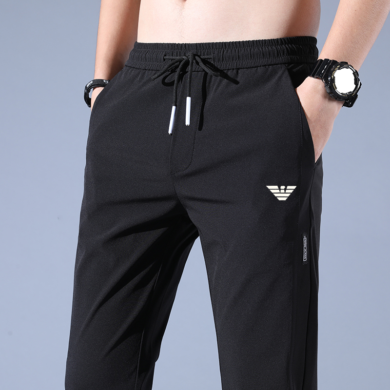 奇 阿玛尼 亚运动裤男夏季薄款高端男装休闲裤子2022新款修身男裤