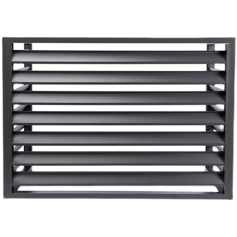 铝合金空调外机保护百叶窗格栅定制室外室外机机罩铝百叶