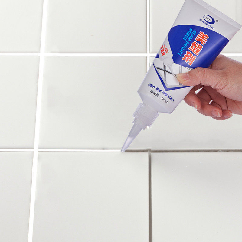 2支白色美缝剂瓷砖地砖专用厨房防水防霉墙缝勾缝剂