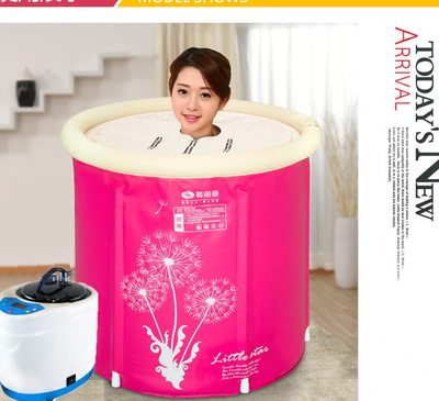 家用泡澡折叠浴桶蒸澡单人汗蒸房蒸汽机全身排毒发汗两用桑拿汗蒸浴箱
