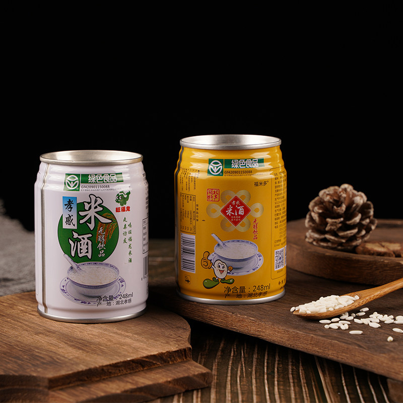 米酒孝感福龙饮料香甜原浆酒酿开罐即饮醪糟米酒