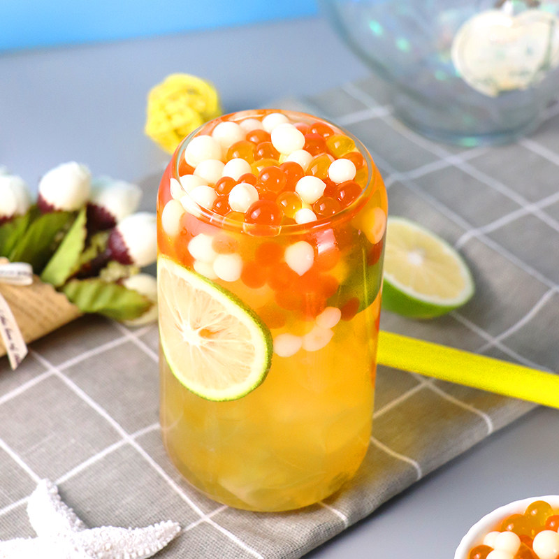 椰果配料刨冰水果布丁水晶三色魔力专用茶店珍珠奶茶粉