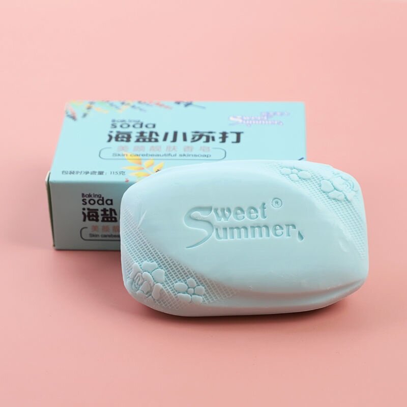 正品小苏打香皂海盐香水洗澡洗脸洗手肥皂家用香皂