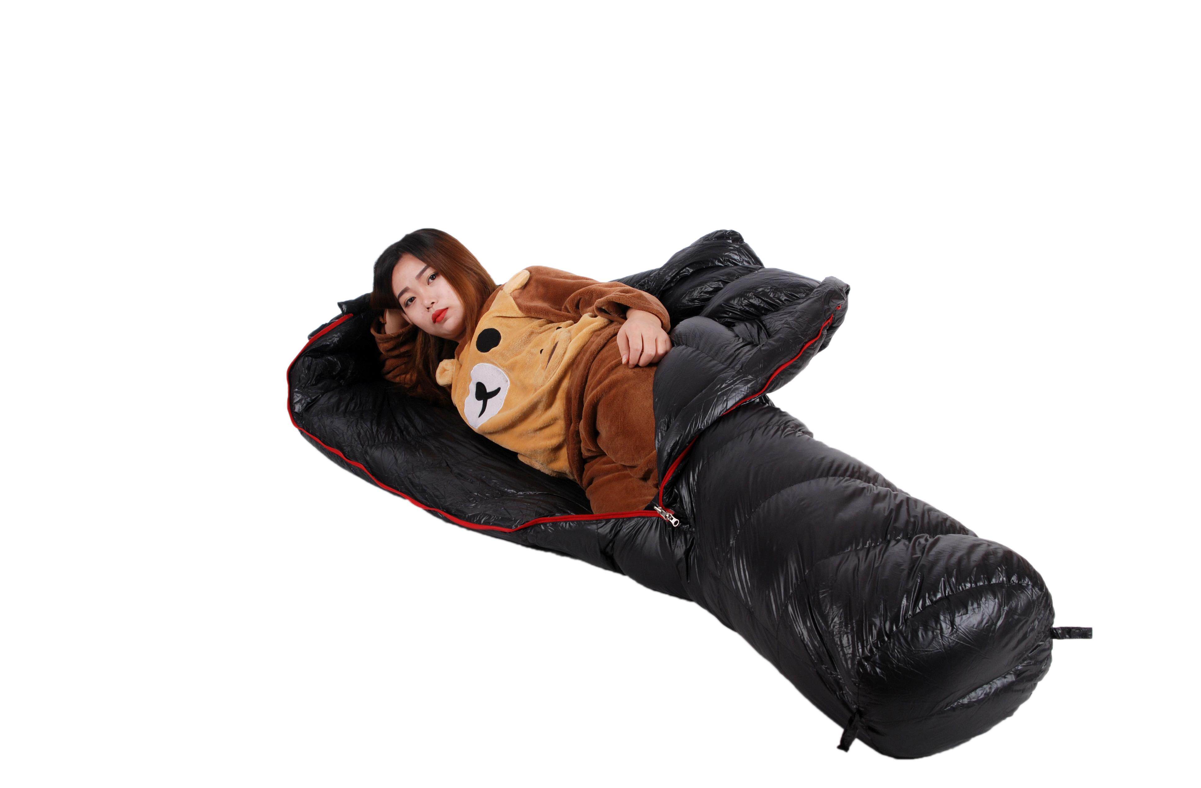 blacksnow黑雪户外抗寒寒区鹅绒露营成人木乃伊睡袋