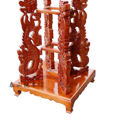 木剑木雕桃木剑架剑刀架大号立式实木架子剑座木雕