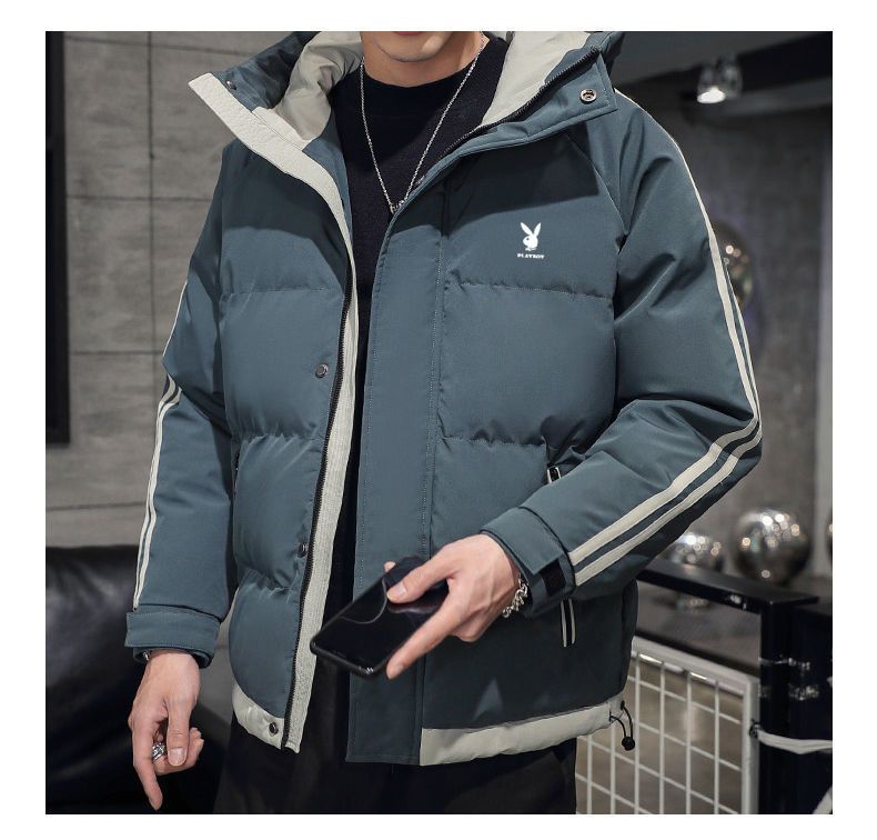 花花公子2022冬季棉衣男士外套新款男装羽绒棉服棉衣