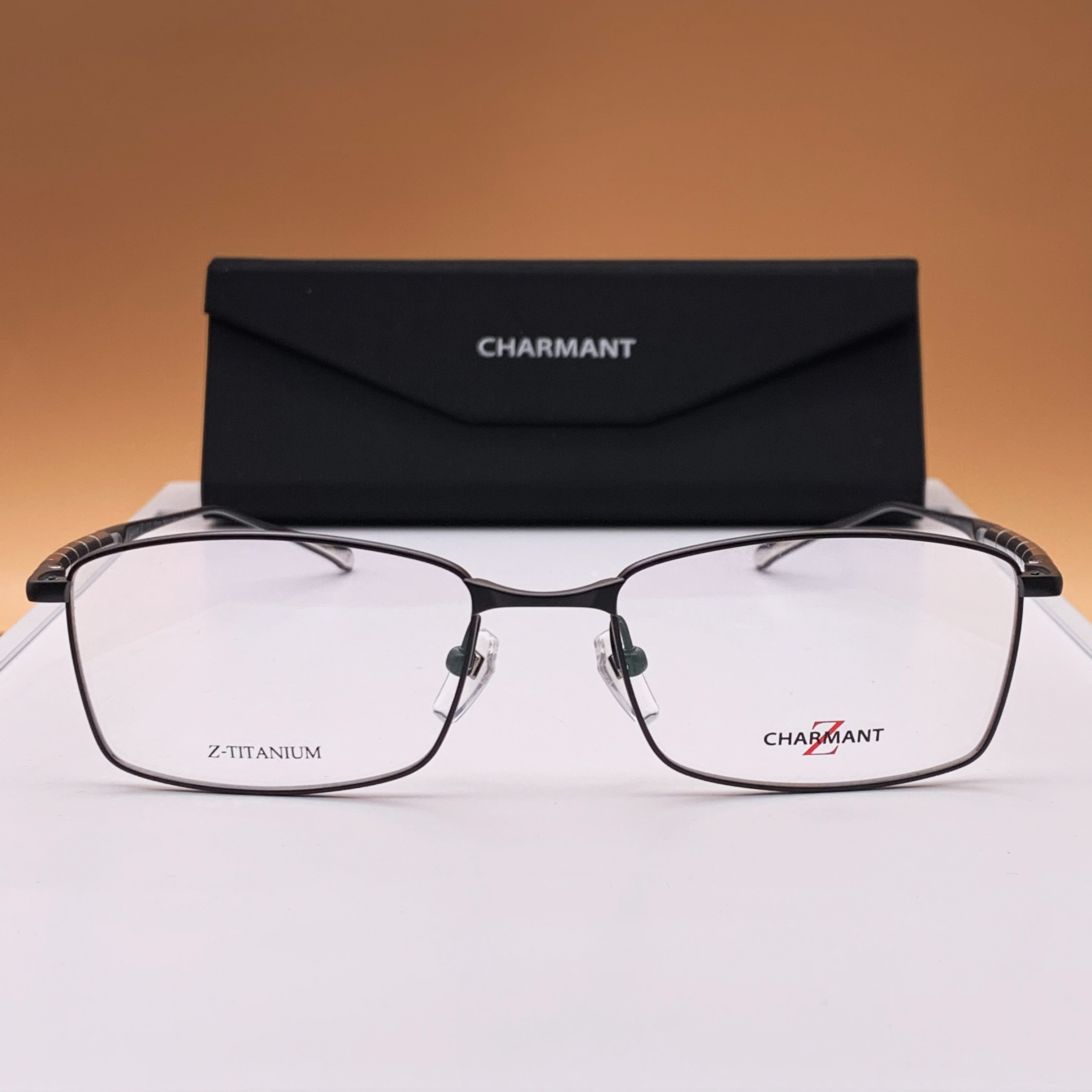 charmant夏蒙zt27019黑色纯钛钛金金色全框日本专业眼镜架