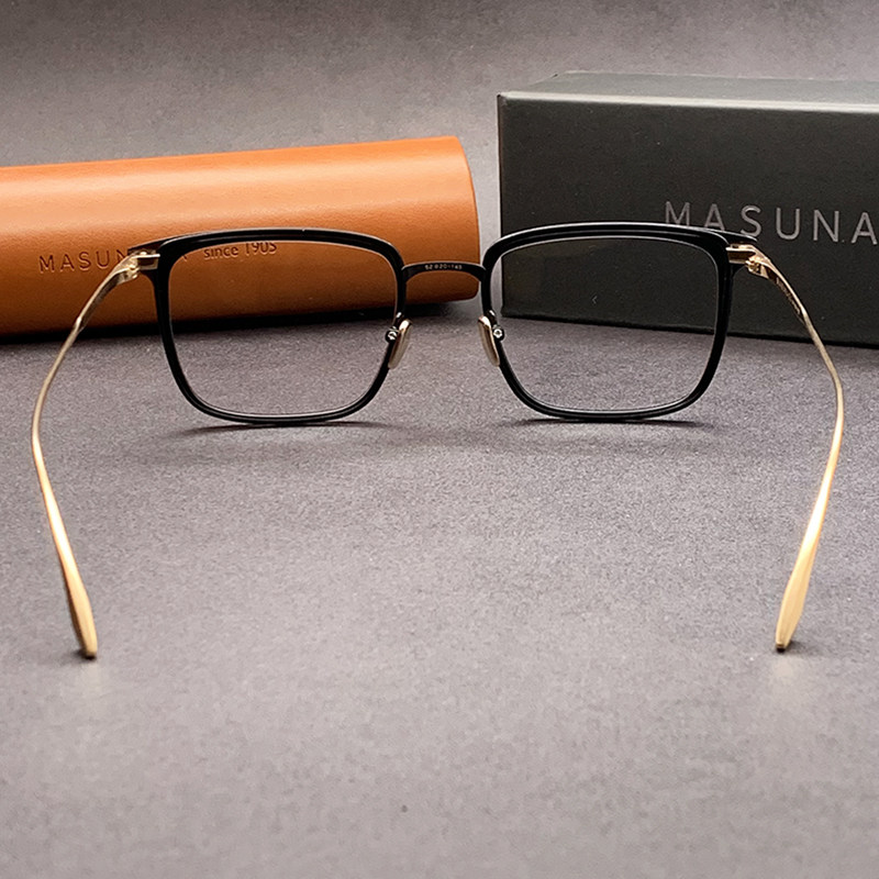 纯钛masunaga增永empire全框复古日本手工板材男女眼镜架