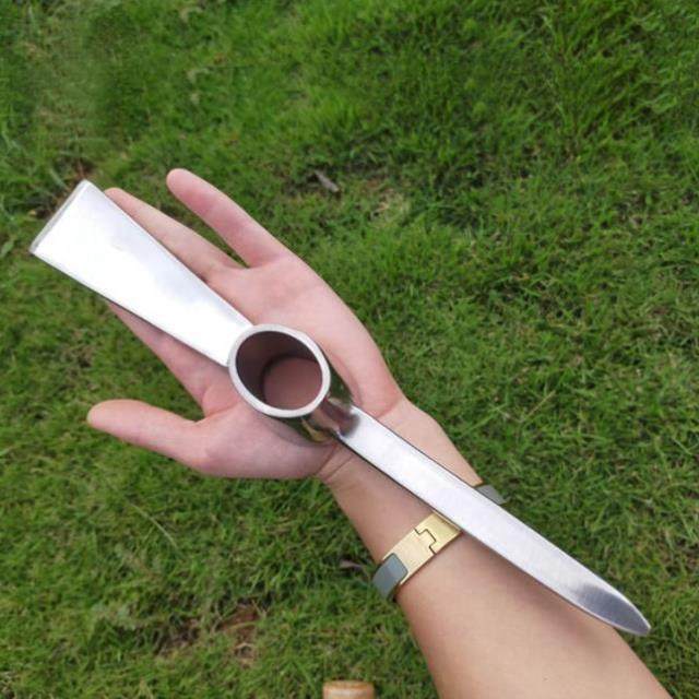 不锈钢两用十字小洋镐加种锄头户外农镐厚菜开荒镐